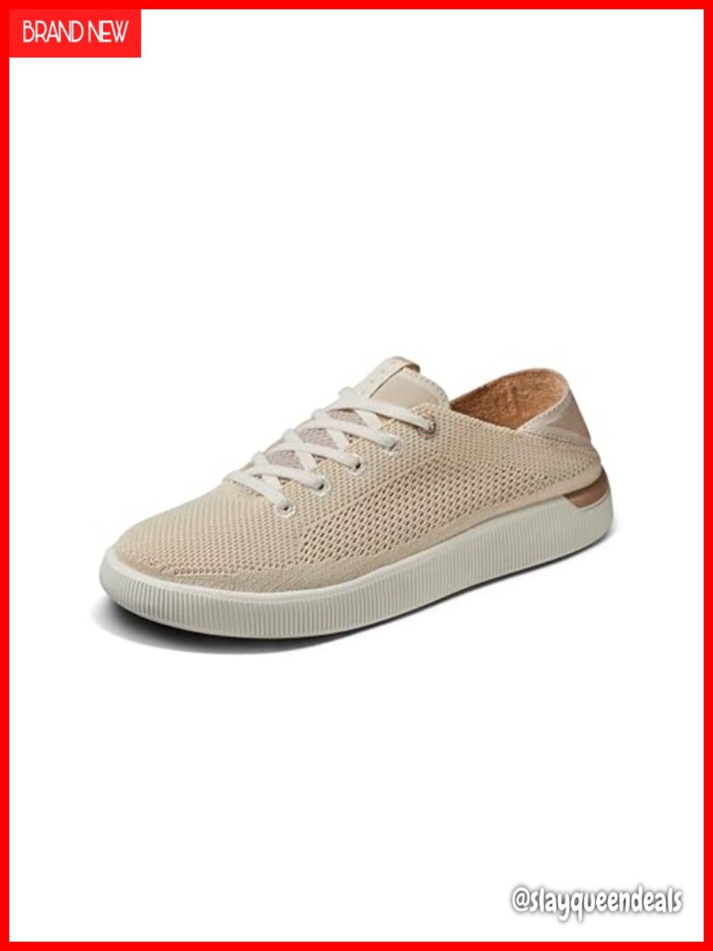 Reef Neptune Stretch Knit Athletic Shoe Lightweight Breathable Lace-Up